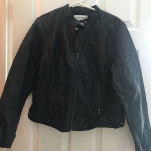 Faux leather jacket